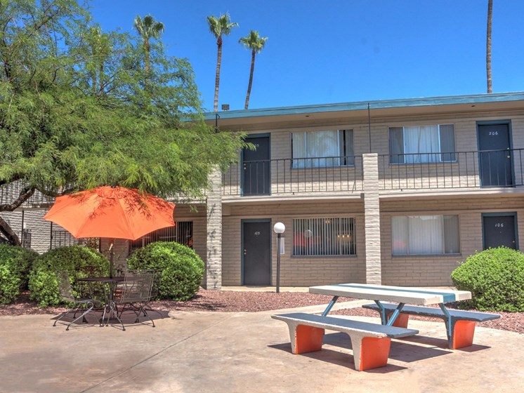 Community Picnic Table at Canyon Vista Apartments in Tucson, AZ